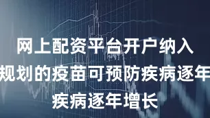 网上配资平台开户纳入免疫规划的疫苗可预防疾病逐年增长